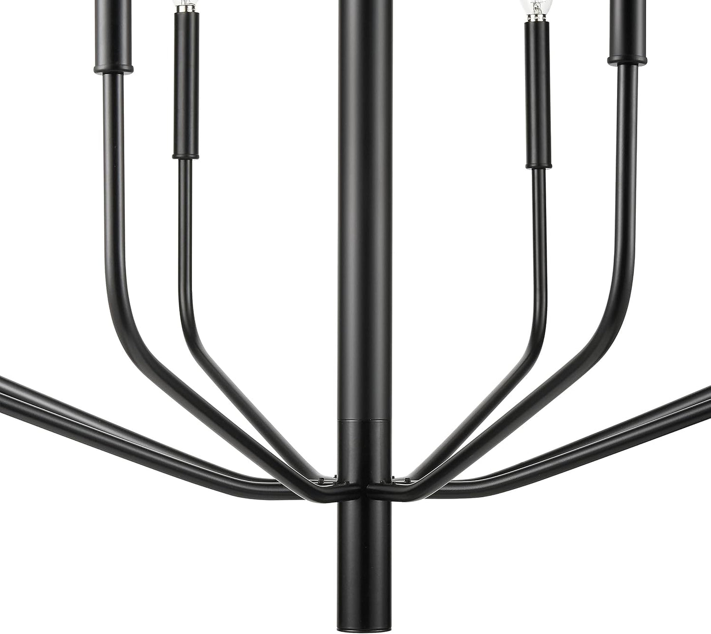 Light Society LS-C516-BLK Philippe 8-Light Chandelier, Black