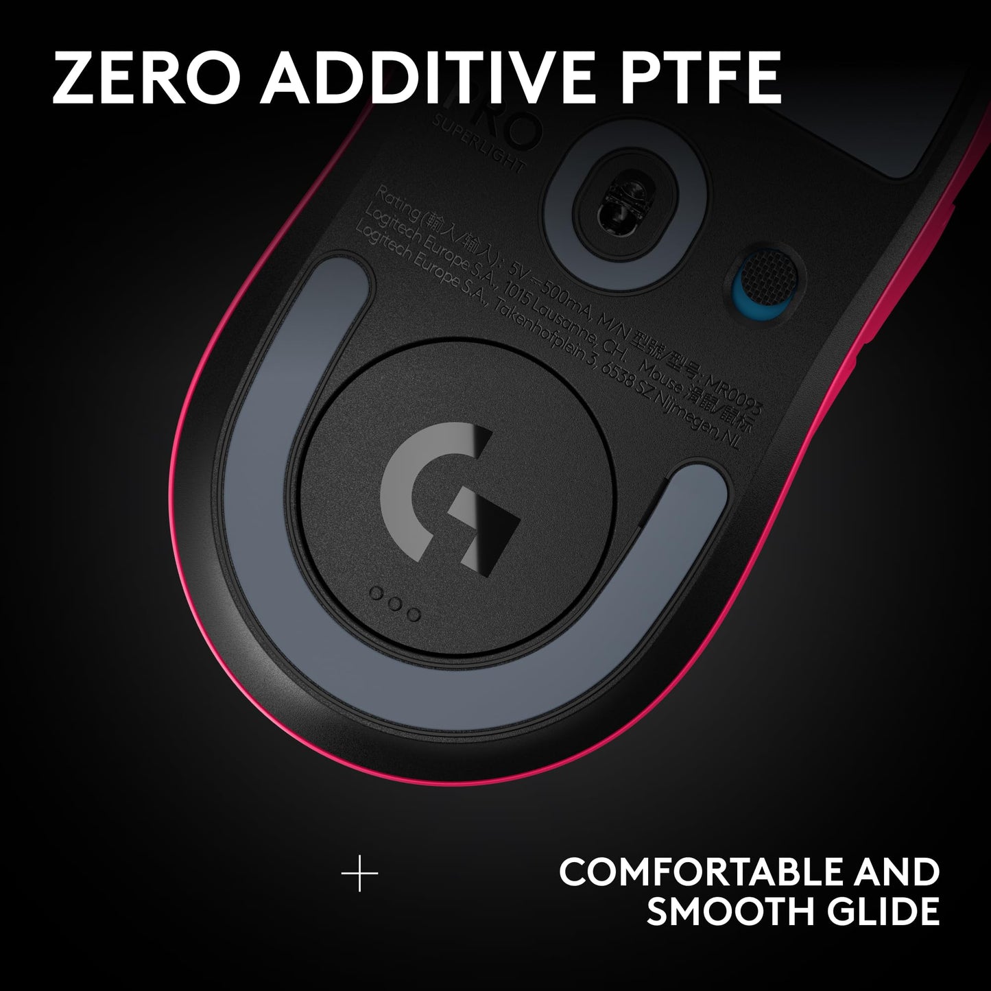 Logitech G PRO X Superlight 2 Wireless Gaming Mouse - Black | 60g, Symmetrical Shape, <8 kHz Polling, 44K DPI, PowerPlay Wireless Charging Supported, USB-C, 5 Buttons, For PC/Mac