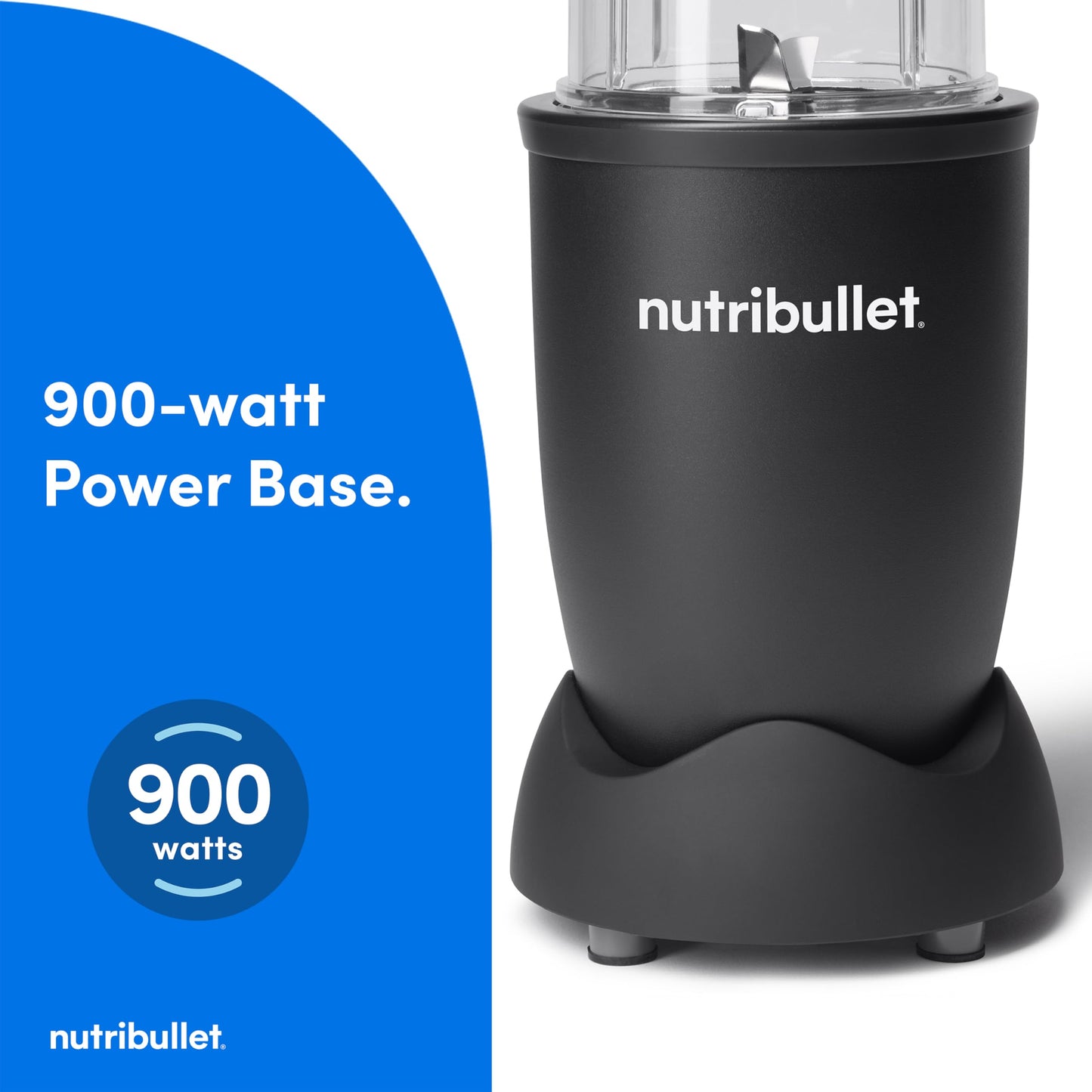 Nutribullet Personal Blender, Shakes, Smoothies, Food Prep, and Frozen Blending, 24 Ounces, 600 Watt, Dark Gray, NBR-0601WM