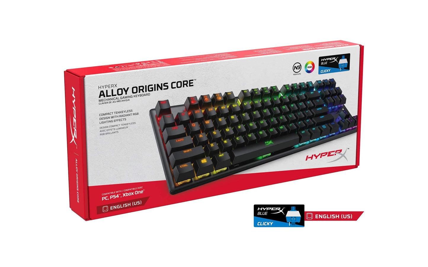 HyperX Alloy Origins 65 - Mechanical Gaming Keyboard – Compact 65% Form Factor - Linear Red Switch - Double Shot PBT Keycaps - RGB LED Backlit - NGENUITY Software Compatible,Black