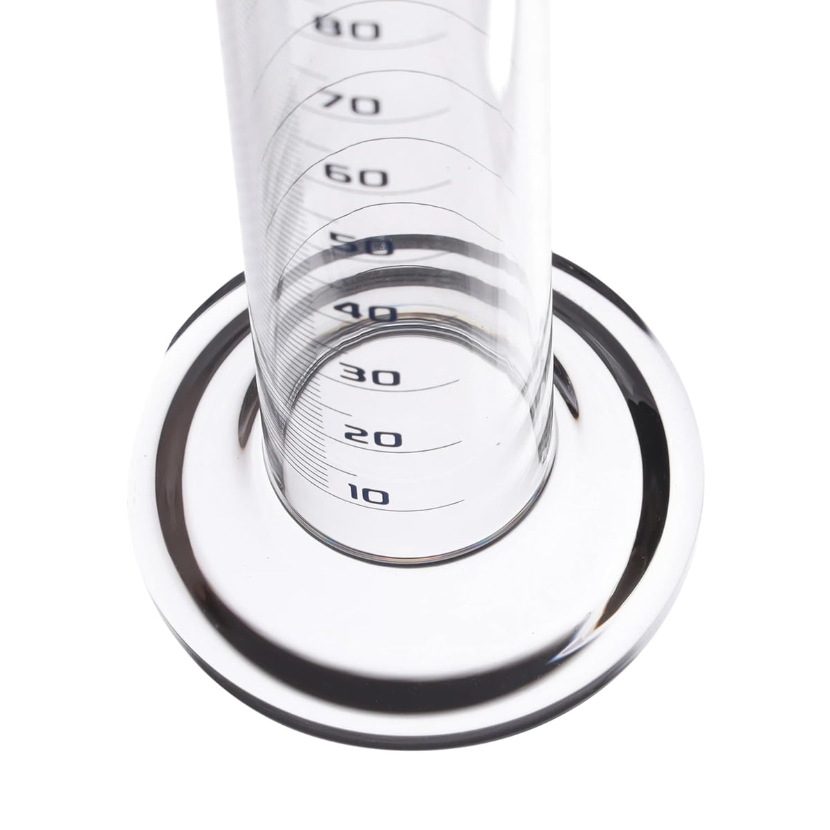 Graduated Cylinder, 100ml - Class A Tolerance ±0.50ml - Round Base - Blue Graduations - Borosilicate 3.3 Glass - Eisco Labs