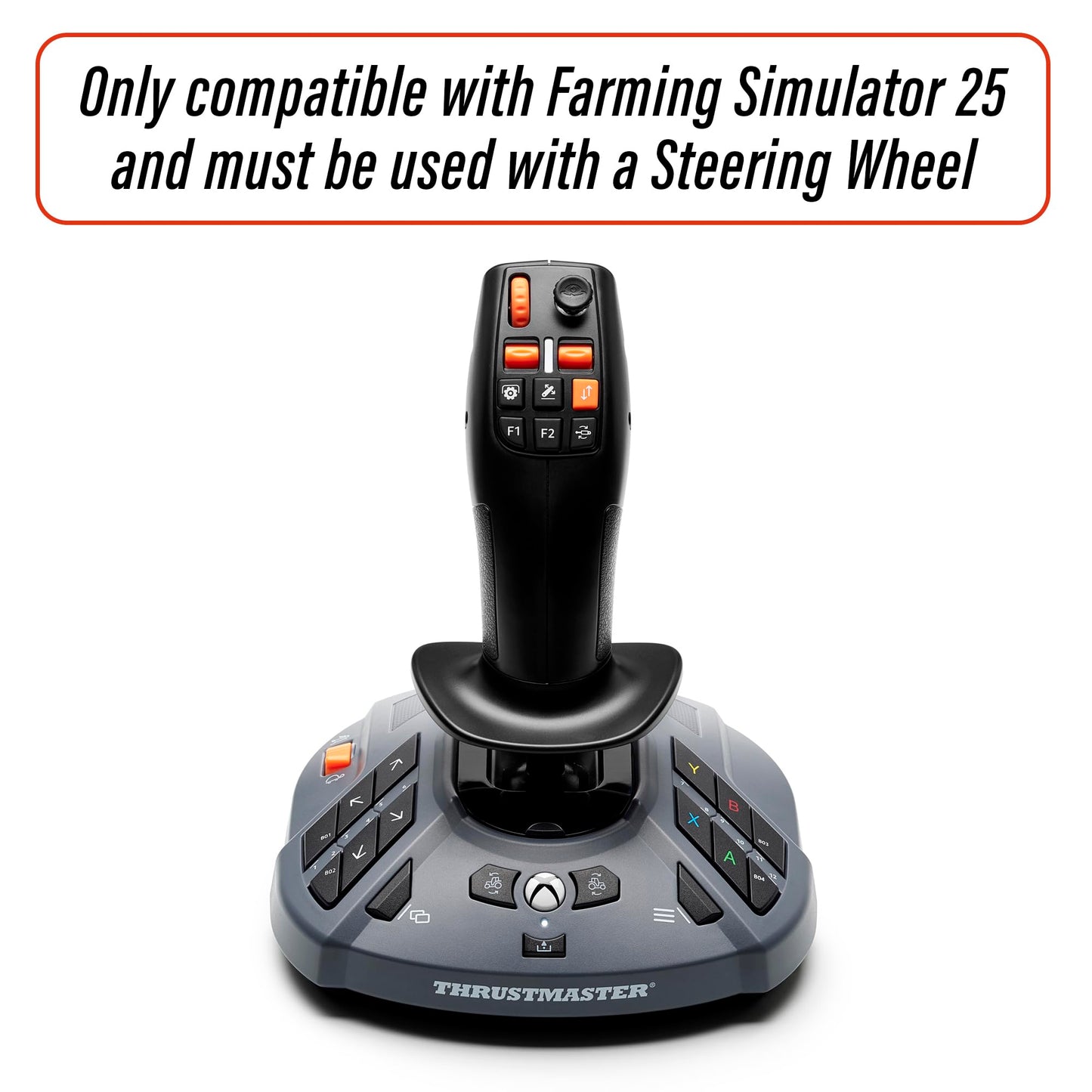 Thrustmaster SimTask FarmStick 3-Axis Farming Simulator Joystick - PC | Plug and play for FS25, 33 programable inputs, thumbwheel, mini-stick, triggers, rocker switches, H.E.A.R.T sensors