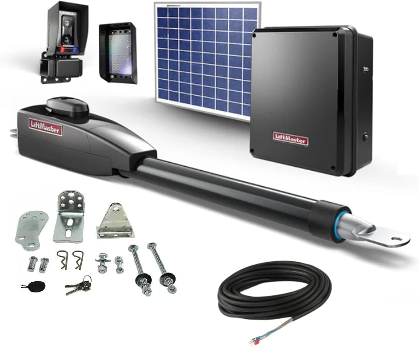 LA412 Solar Residential Linear Swing Gate Operator Solar Panel Pack