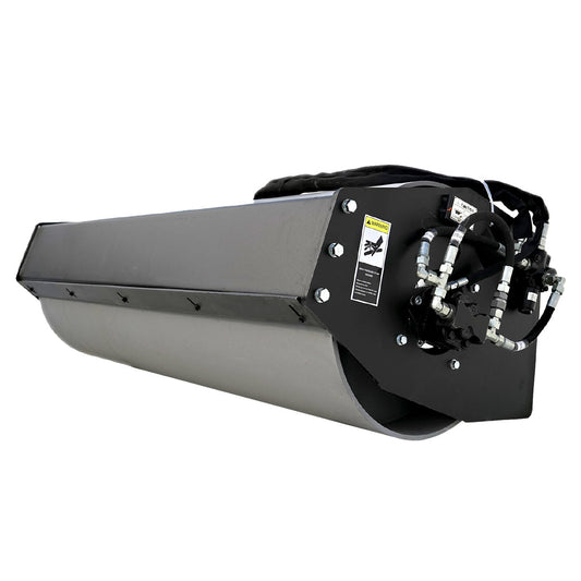 Greatbear 72" Skid Steer Vibratory Roller 24" Smooth Drum Attachment
