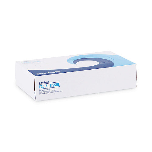 Boardwalk® Facial Tissues, 2-Ply, 100 Tissue Box, 30 Boxes (BWK6500B)