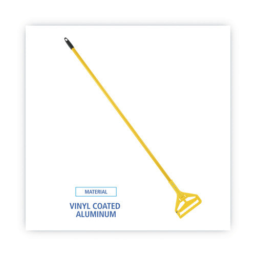 Boardwalk® Side-Latch Plastic Mop Head Handle, 60" Aluminum Handle (BWK620)
