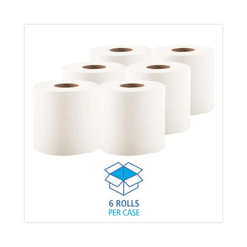 Boardwalk® Center-Pull Paper Hand Towels, 2-Ply, 500-ft., 6 Rolls (BWK6400)