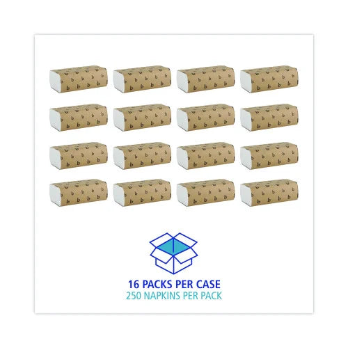 Boardwalk® Multifold Paper Towels, 1-Ply, White, 4000 Towels (BWK6200)