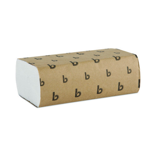 Boardwalk® Multifold Paper Towels, 1-Ply, White, 4000 Towels (BWK6200)
