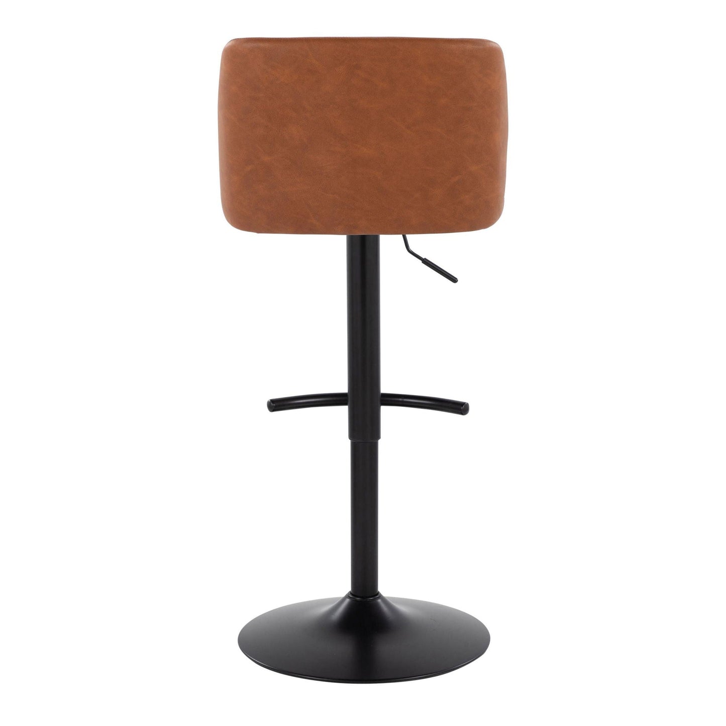 Toriano - Contemporary Adjustable Bar Stool With Rounded T Footrest (Set of 2)