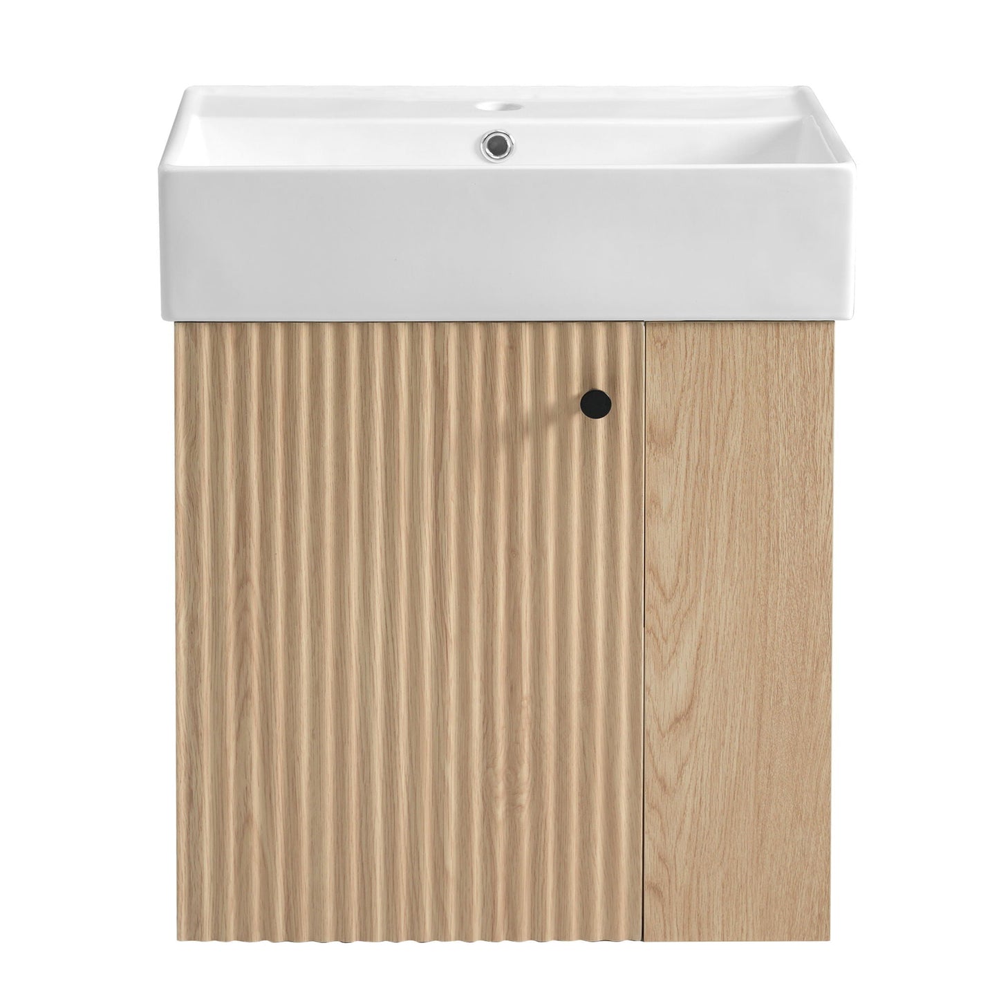 Modern Floating Bathroom Vanity With Ceramic Basin Perfect For Small Bathrooms
