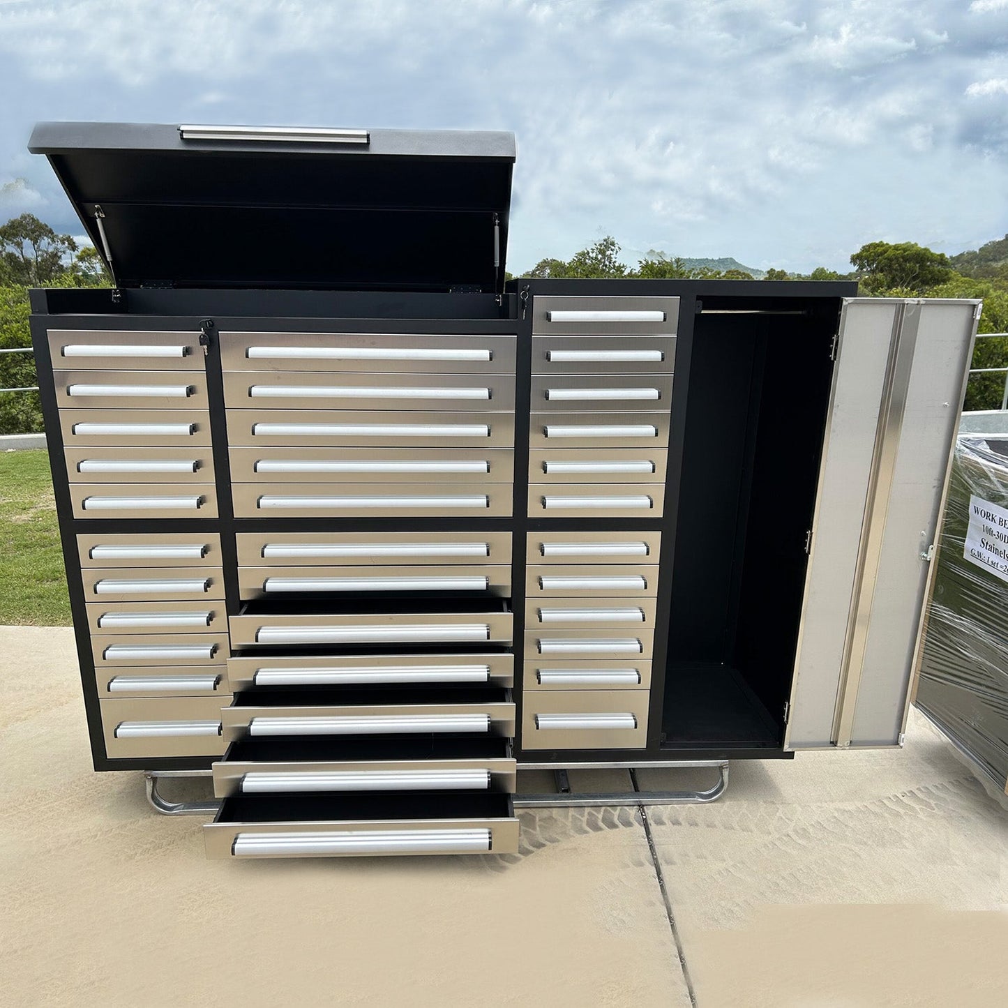 7ft Garage Storage Cabinet (35 Drawers & 1 Cabinet)