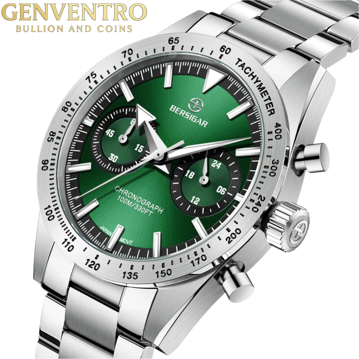 BERSIGAR OCULAR 1766 Stainless Steel Green Dial