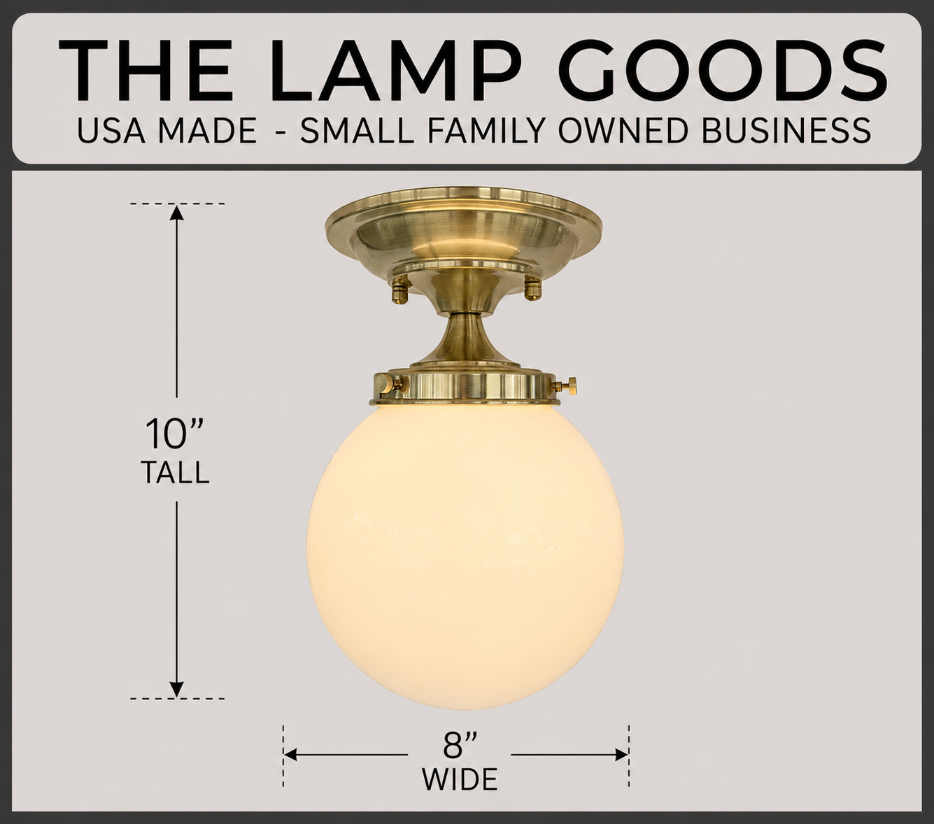 BRASS Modern Ceiling Light Schoolhouse Flush Mount