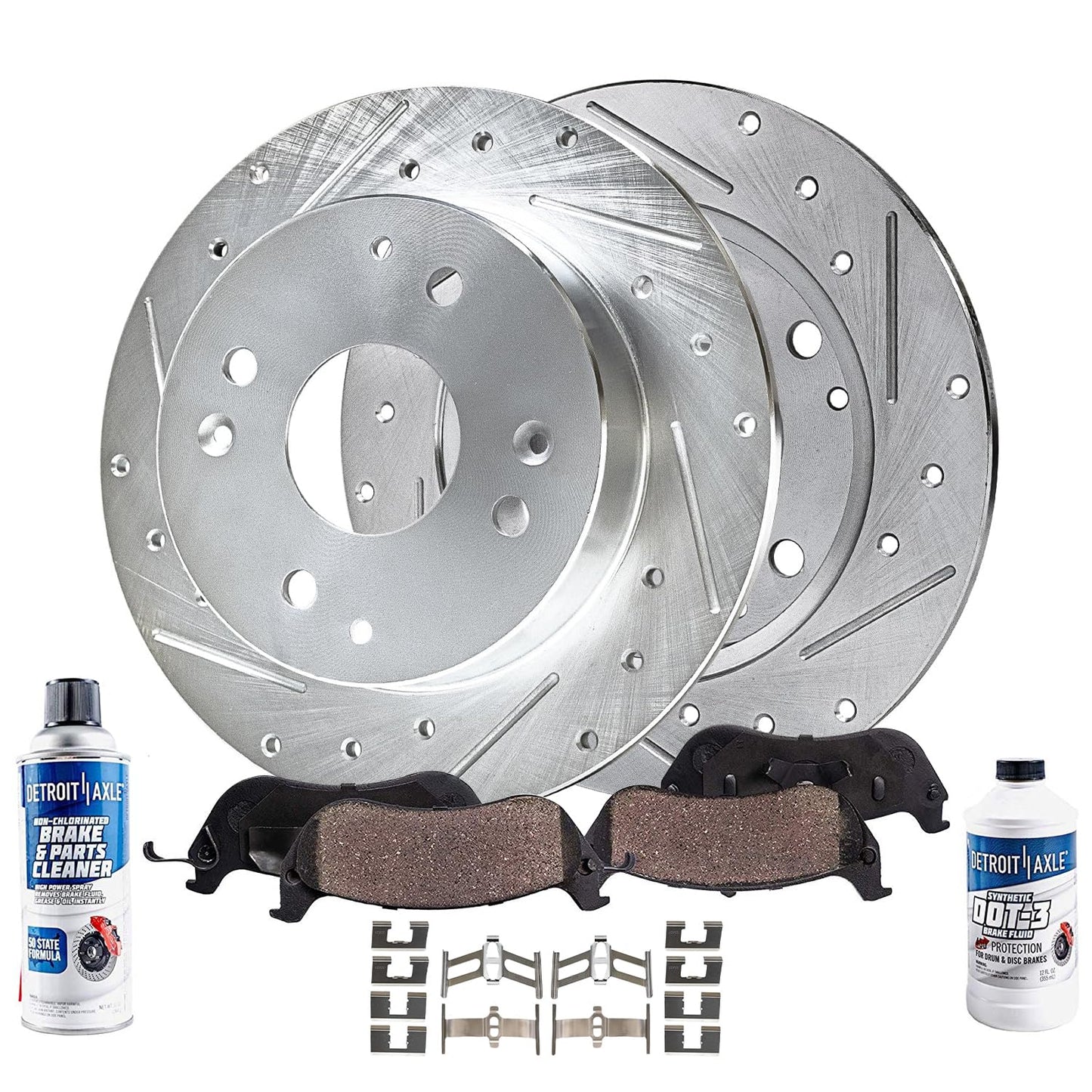 Detroit Axle - Rear Brake Kit for 2009-2019 Toyota Corolla 2010 2011 2012 2013 2014 2015 2016 2017 2018 Brake Drums Brakes Shoes Rear Replacement