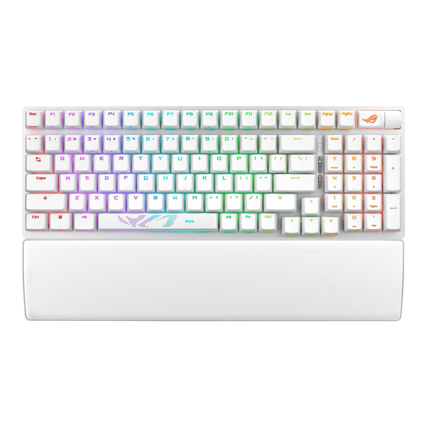 ASUS ROG Strix Scope II 96 Wireless Mechanical Gaming Keyboard – 96% Full-Size, Tri-Mode Connectivity, Hot Swappable Pre-lubed ROG NX Snow Linear Switches, PBT Keycaps, RGB, PC/Mac Support-Black