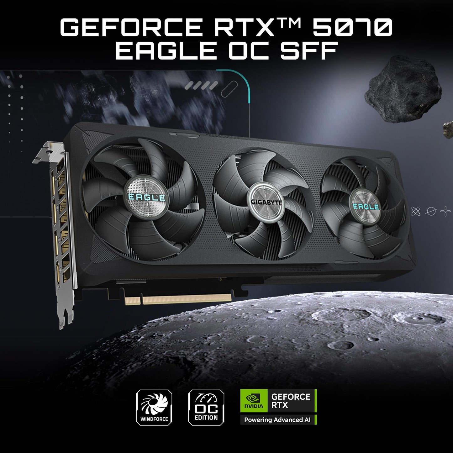 GIGABYTE GeForce RTX 5070 Gaming OC 12G Graphics Card, 12GB 192-bit GDDR7, PCIe 5.0, WINDFORCE Cooling System, GV-N5070GAMING OC-12GD Video Card
