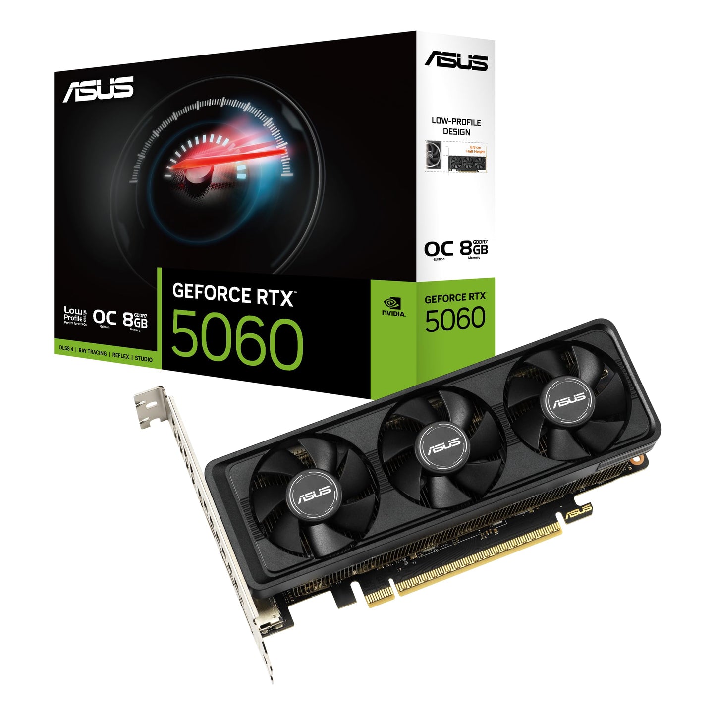 ASUS Dual NVIDIA GeForce RTX™ 5060 8GB GDDR7 White OC Edition Graphics Card, Desktop (PCIe 5.0, DLSS 4, HDMI 2.1b, DisplayPort 2.1b, 2.5-Slot, Axial-tech Fan, Dual BIOS), 3 Year Warranty