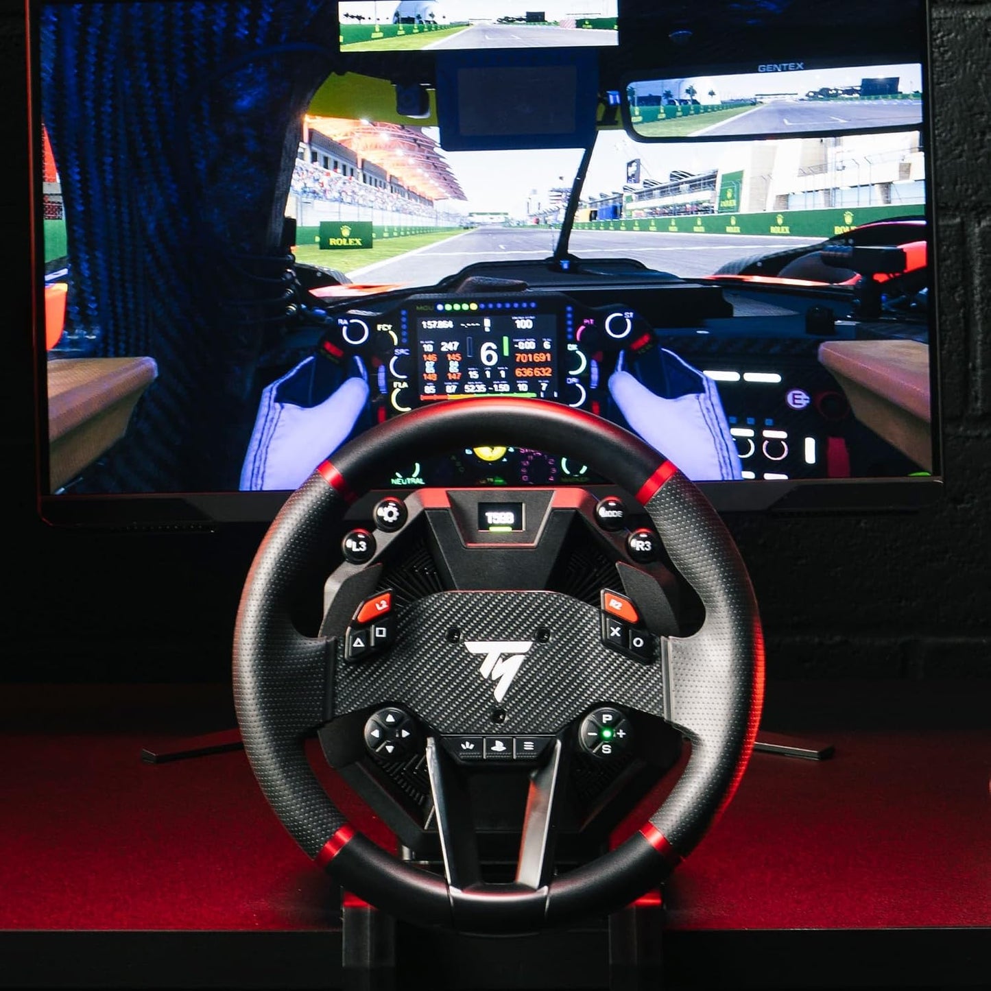 Thrustmaster T598 Direct Drive Racing Wheel & Pedal Set - PS5 & PC | Direct drive motor with magnetic paddles and pedal set for racing, simulation and gaming