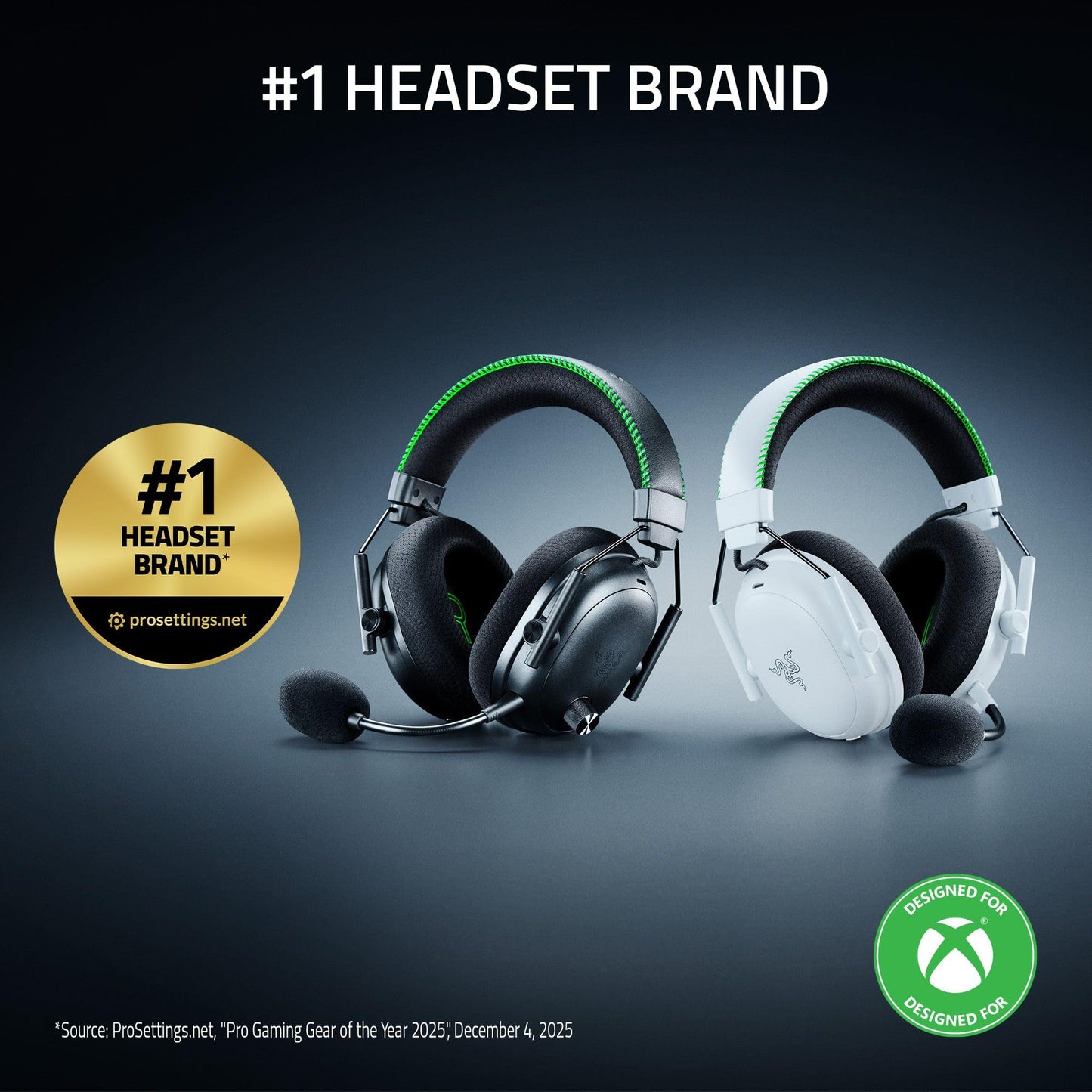 Razer BlackShark V3 Pro Wireless ANC Gaming Headset for PC: Full Band Mic - 50mm Drivers - 2.4 GHz, Bluetooth, USB, 3.5mm - Works with Mac, PS5, Nintendo Switch, Smartphone - 70 Hr Battery - Black