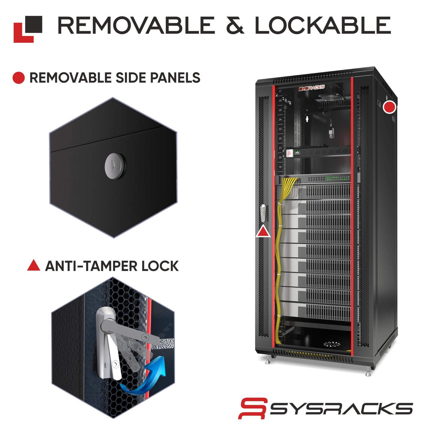 18U Wall Mount Server Rack Cabinet 24” Deep, 19” Network & AV Enclosure for Home Lab with Fan, PDU, 2 Shelves, Locking Glass Door