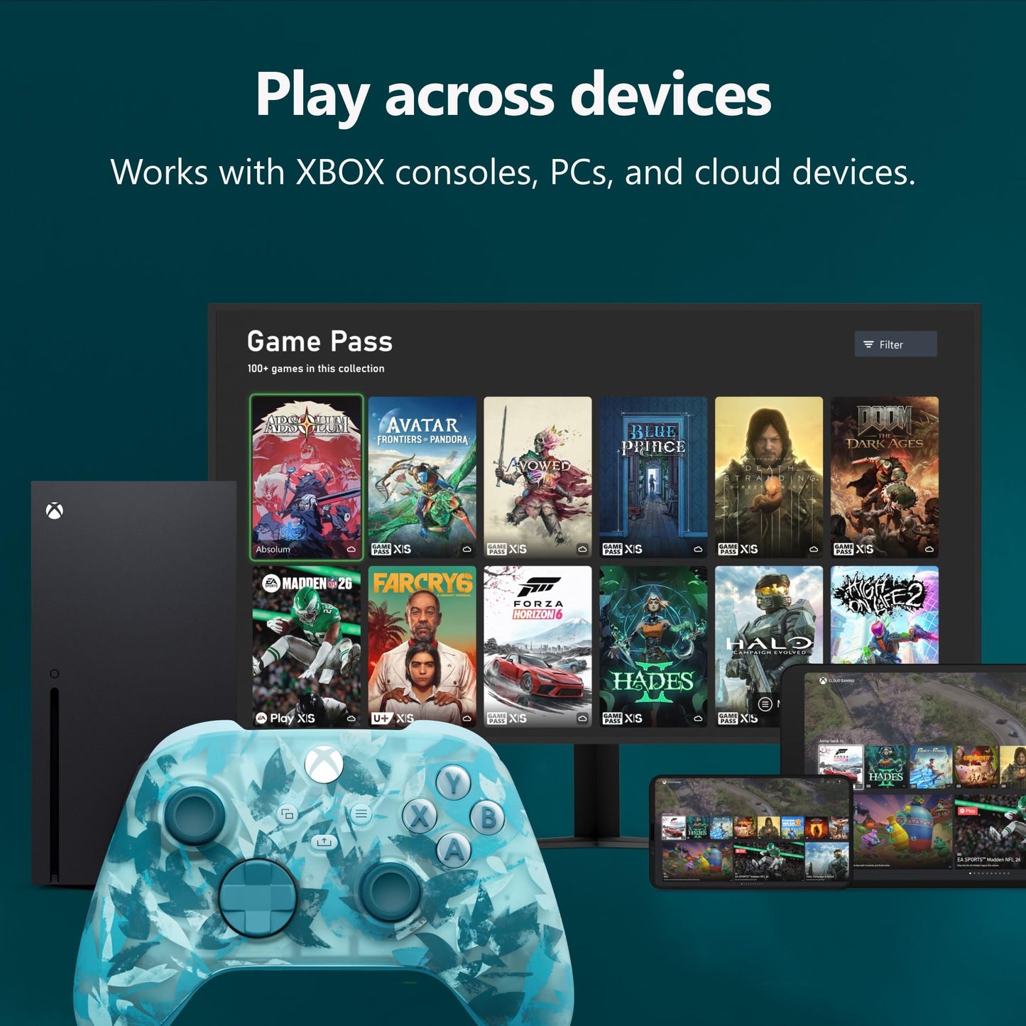Xbox Wireless Gaming Controller | Ice Breaker Special Edition | Console, PC, and Android | Textured Grip | Wireless, Bluetooth, USB-C Connectivity