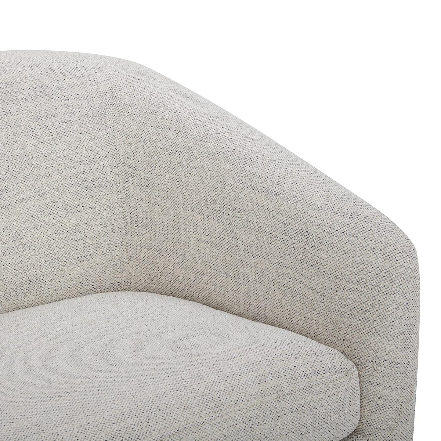 CHITA Swivel Accent Chair Set of 2, Fully Assembled Fabric Barrel Armchair with FSC Certified Upholstered for Living Room, Bedroom and Office, Flax Beige