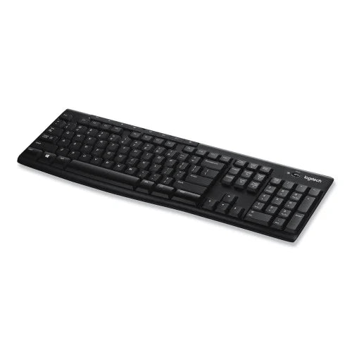 Logitech K270 Wireless Keyboard, USB Unifying Receiver, Black (920003051)