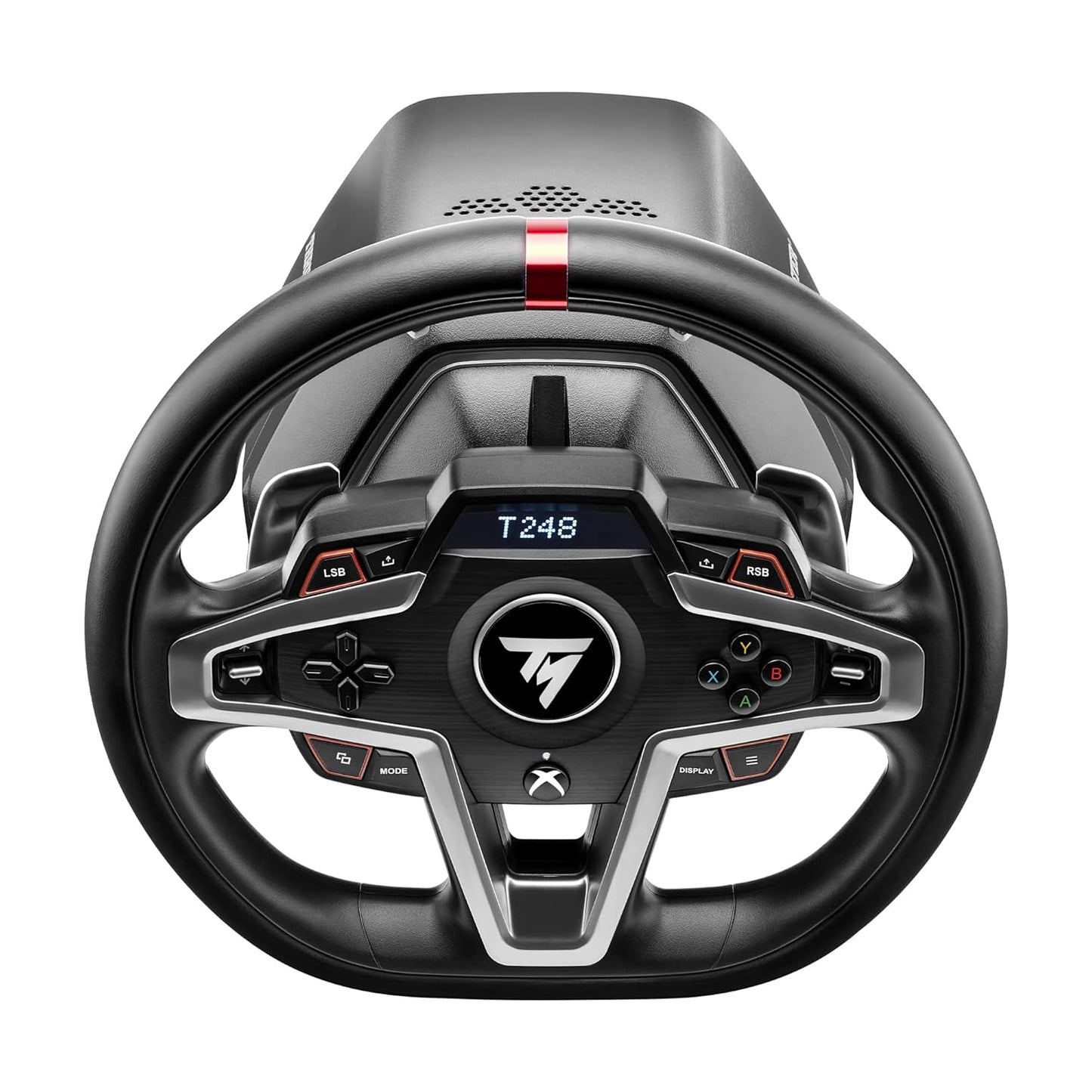 Thrustmaster T248 X Force Feedback Racing Wheel & Pedal Set - XBOX & PC | Magnetic paddle shifters, built-in telemetry screen, adjustable brake, drift-free Hall sensors, for sim driving games