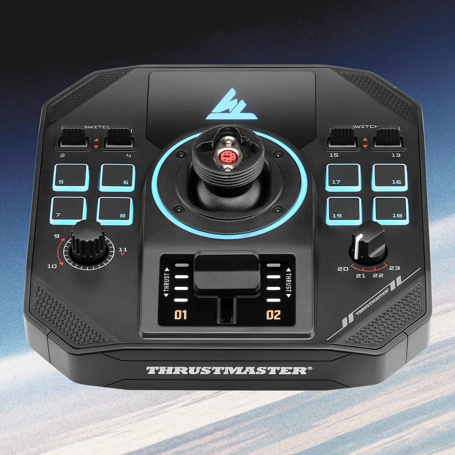 Thrustmaster Sol-R2 HOSAS Dual Space Combat Flight Joystick Set - PC | 88 programable actions buttons, 2 detachable grips, 2 throttles, zero drift, interchangeable rests, backlit sci-fi design