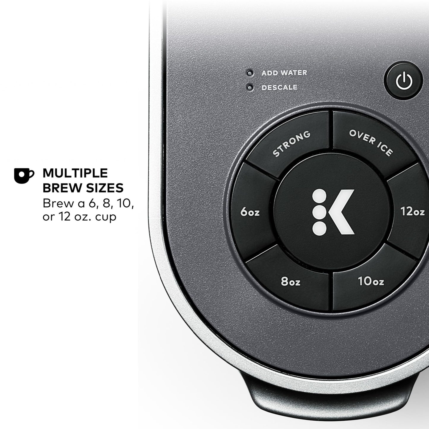 Keurig K-Supreme Single Serve K-Cup Pod Coffee Maker, MultiStream Technology, 4 Brew Sizes, 66oz Dual-Position Removable Reservoir, Black