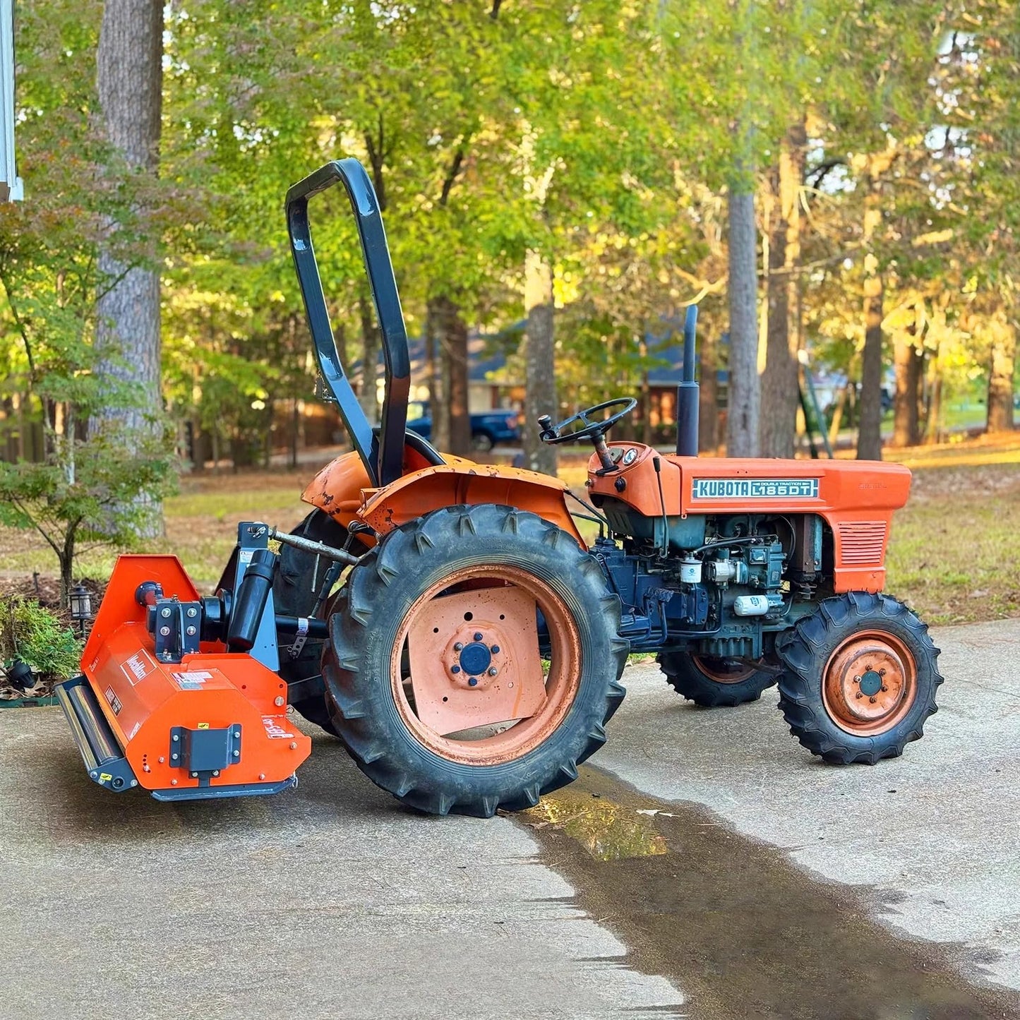 MechMaxx 60'' inch PTO Powered 3 Point Standard Duty Flail Mower for 15-35hp Tractor, NOT Suitable for Quick Hitch, Model EFS60 Orange