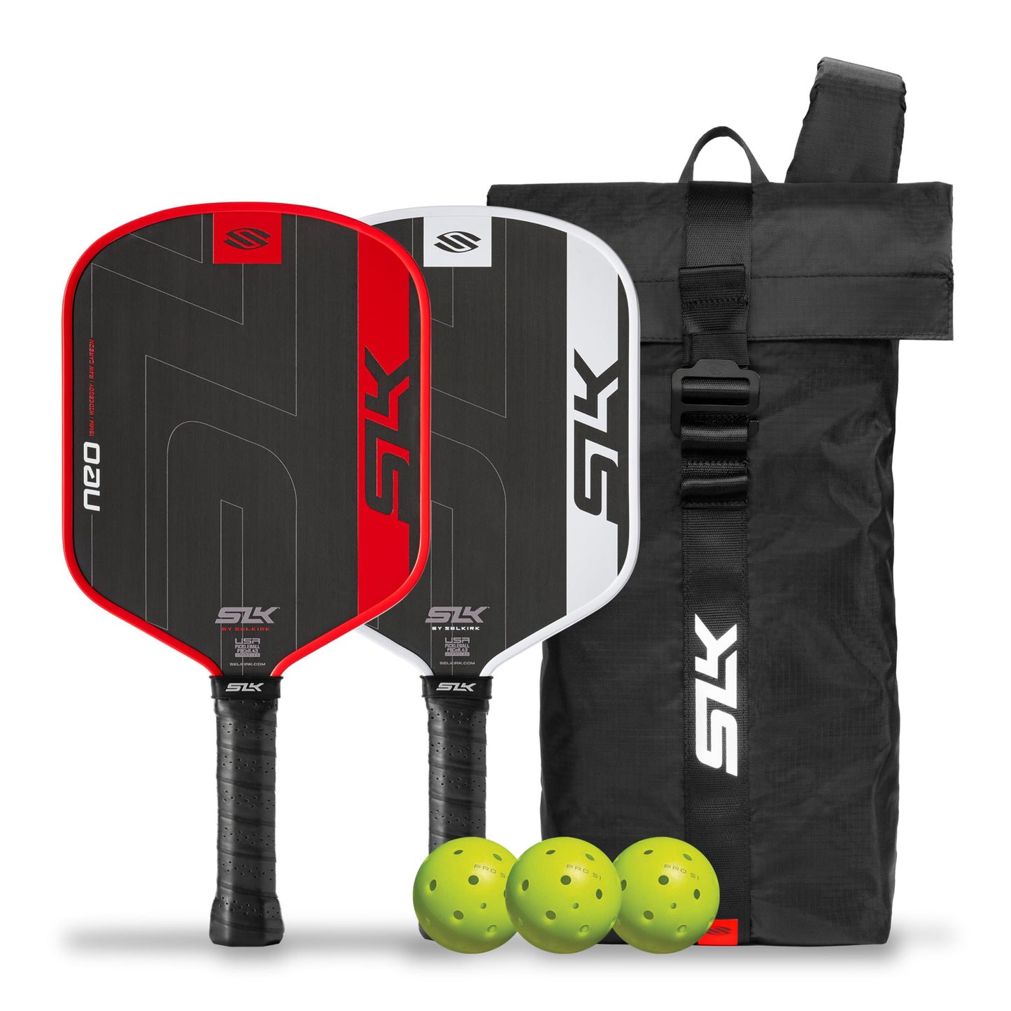 Selkirk Sport SLK Pickleball Paddles Set of 2 | Designed in The USA | Choose The SLK Neo Graphite, SLK Neo Fiberglass Pickleball Set or SLK Atlas Pickleball Bundle