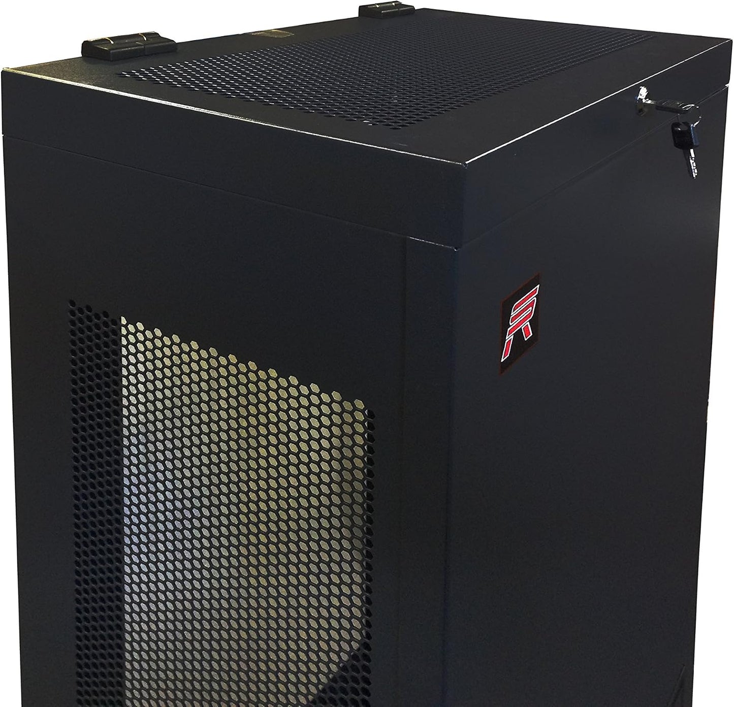 6U Vertical Wall Mount Server Rack Cabinet, 19 Inch Network Enclosure, 35" Full-Length Capacity, Mesh Door, Space-Saving Rack for Switches, Routers, Patch Panels