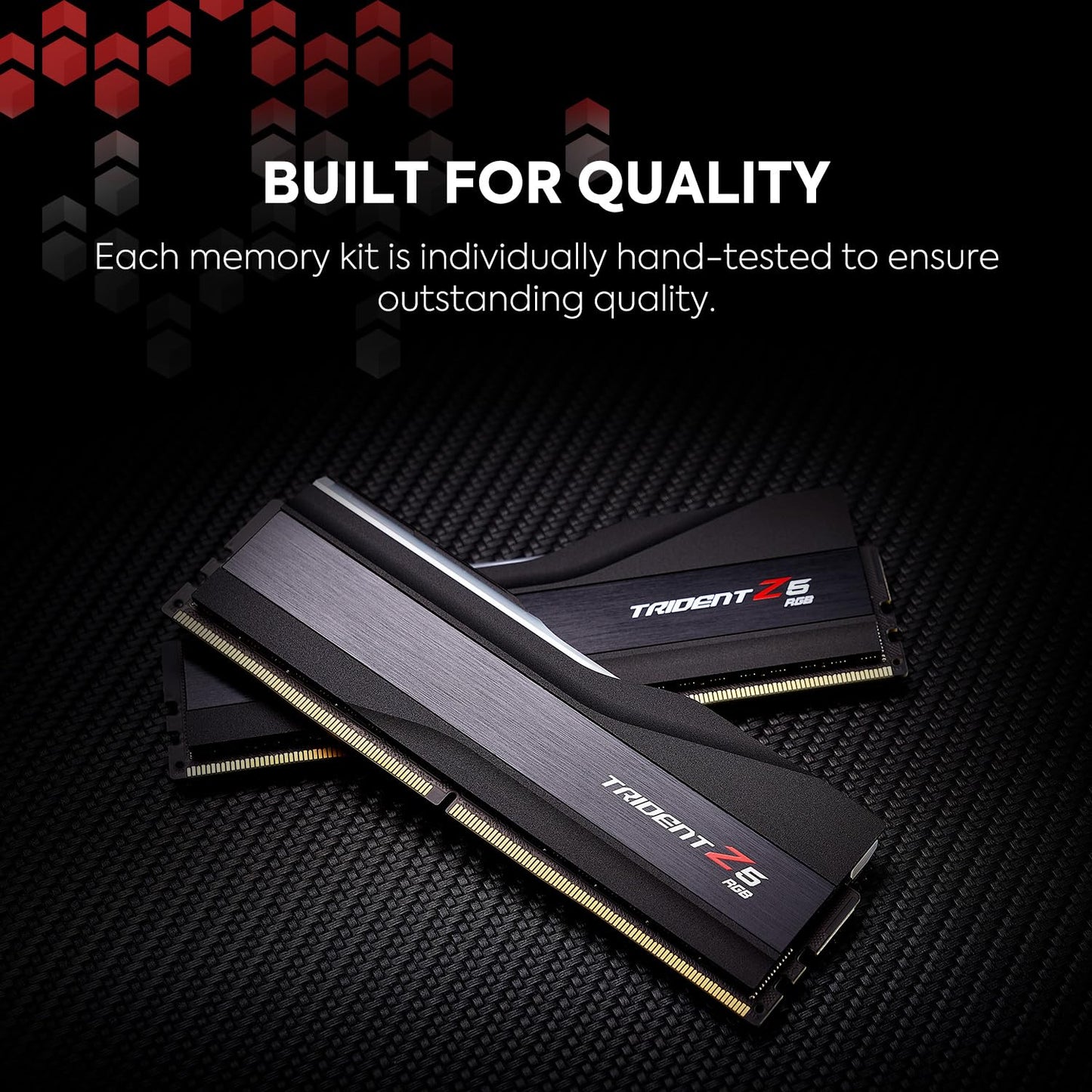 G.SKILL Trident Z5 RGB Series DDR5 RAM (Intel XMP 3.0 & AMD Expo) 32GB (2x16GB) 6000MT/s CL36-36-36-96 1.35V Desktop Computer Memory U-DIMM - Matte Black (F5-6000J3636F16GA2-TZ5RK)
