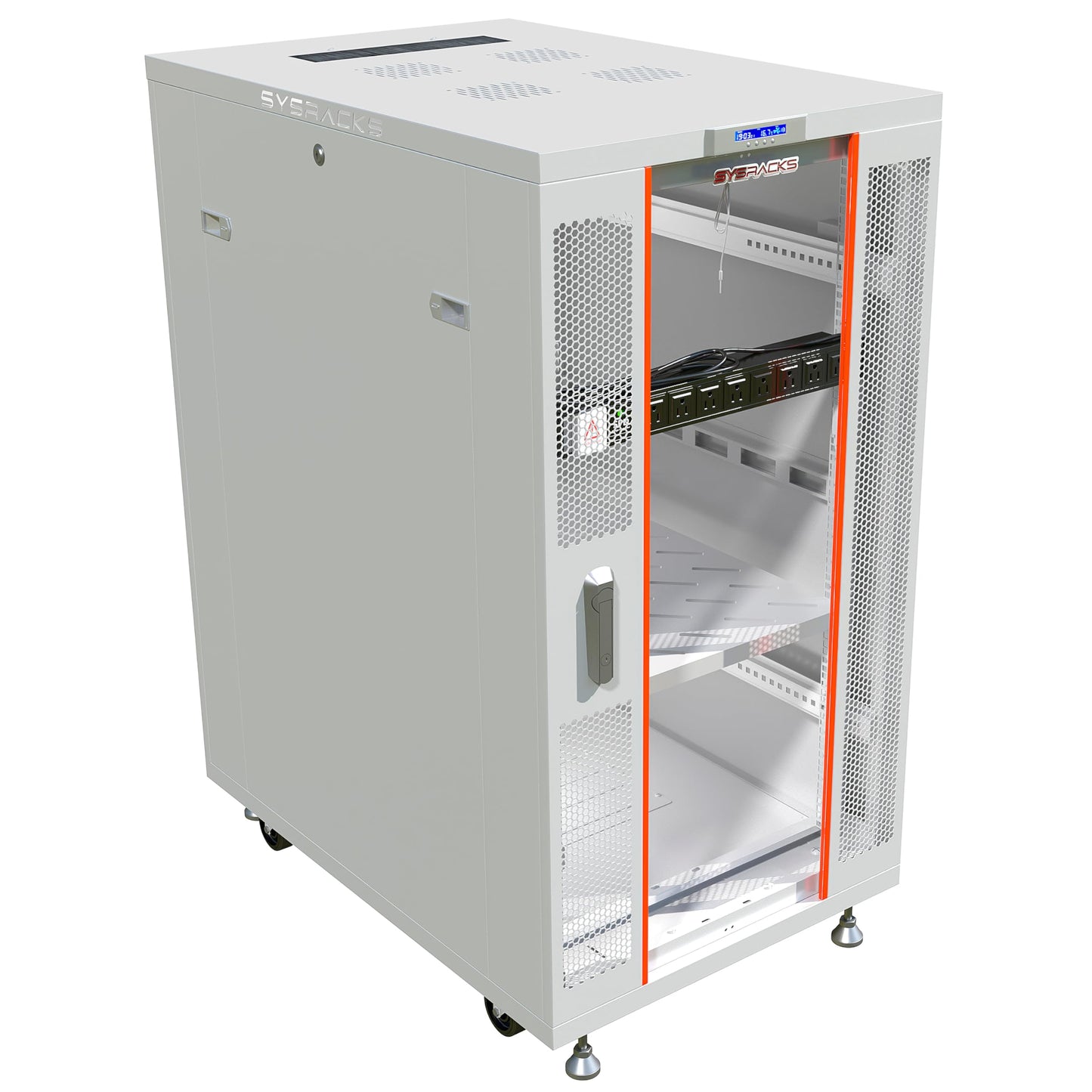 42U Home Server Rack Cabinet – 19" Floor Standing Network Rack, 35" Deep Homelab Rack with Locking Glass Door, Cooling Fans, PDU & Shelf for NAS, Router, Switch and AV Equipment
