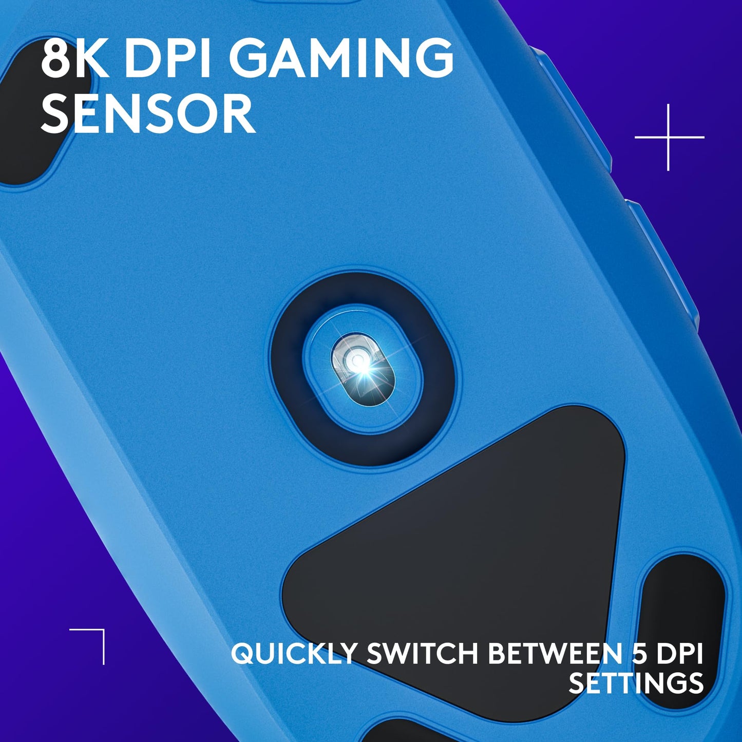 Logitech G203 Wired Gaming Mouse, 8,000 DPI, Rainbow Optical Effect LIGHTSYNC RGB, 6 Programmable Buttons, On-Board Memory, Screen Mapping, PC/Mac Computer and Laptop Compatible - Black