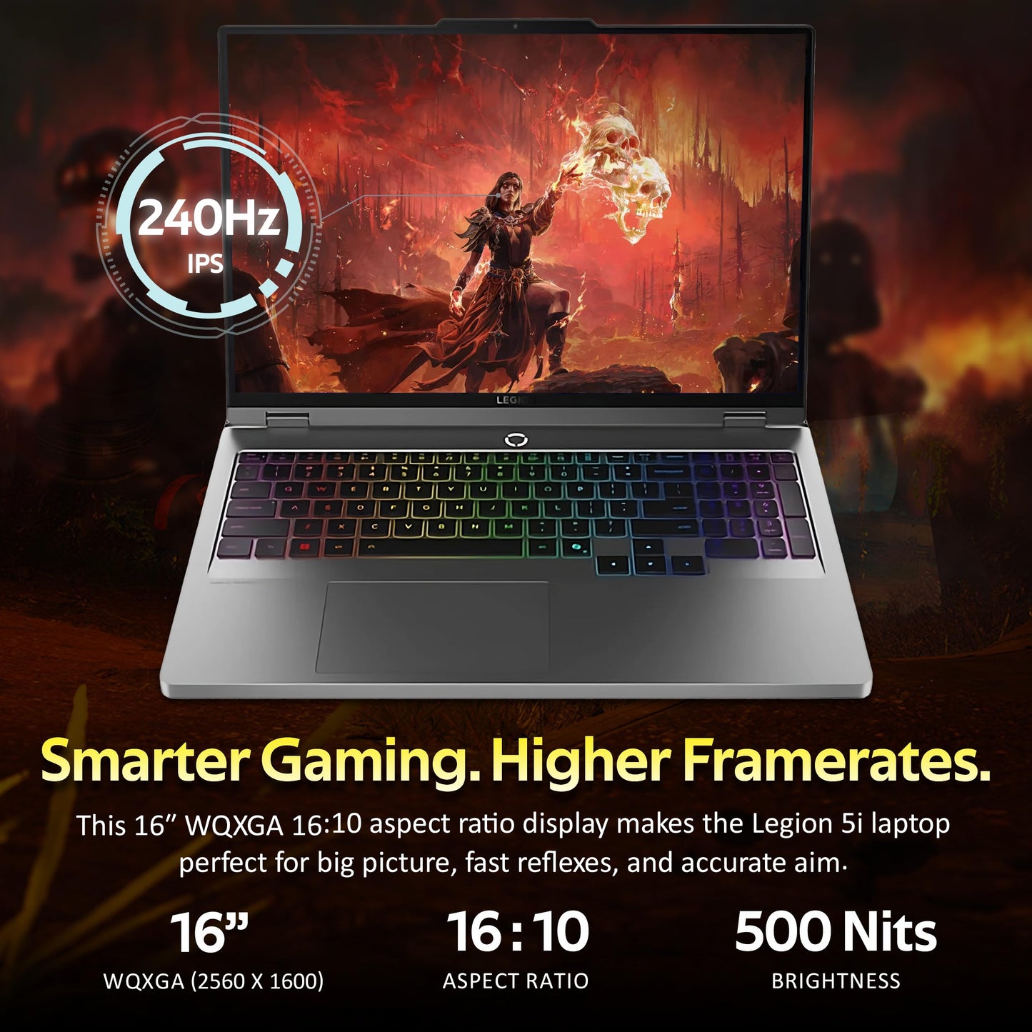 Lenovo Legion Pro 7i Gen 10 16" Gaming Laptop (2025 Model) Intel Core Ultra 9 275HX 24C, NVIDIA GeForce RTX 5090 24GB, 64GB RAM, 2TB (1TB+1TB) NVMe SSD, 16" WQXGA OLED 500 nits 240Hz, Windows 11 Home