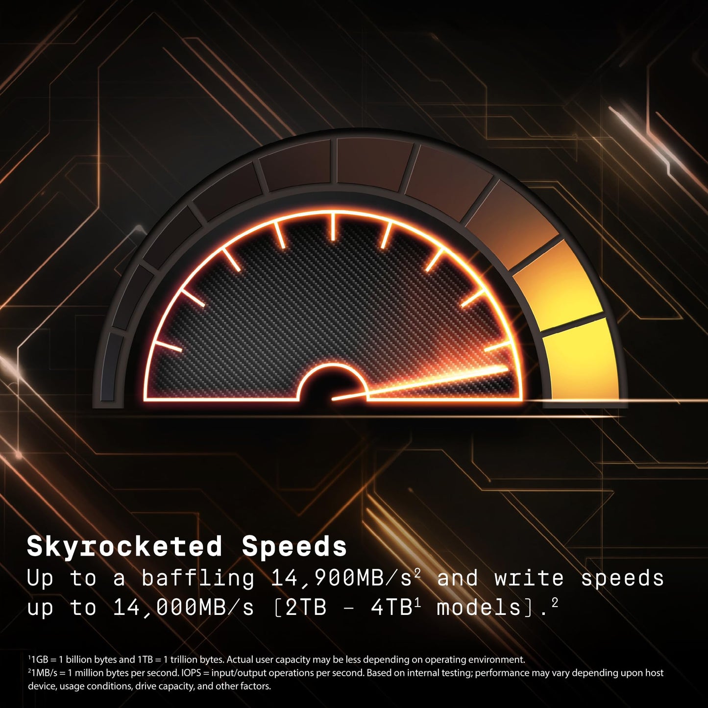 WD_Black SN8100 4TB NVMe SSD - PCIe 5.0x4, M.2 2280, Up to 14,900MB/s Read Speed, up to 11,000MB/s Write Speed, Best for AI Applications, Gaming, and Video Editing - WDS400T1X0M