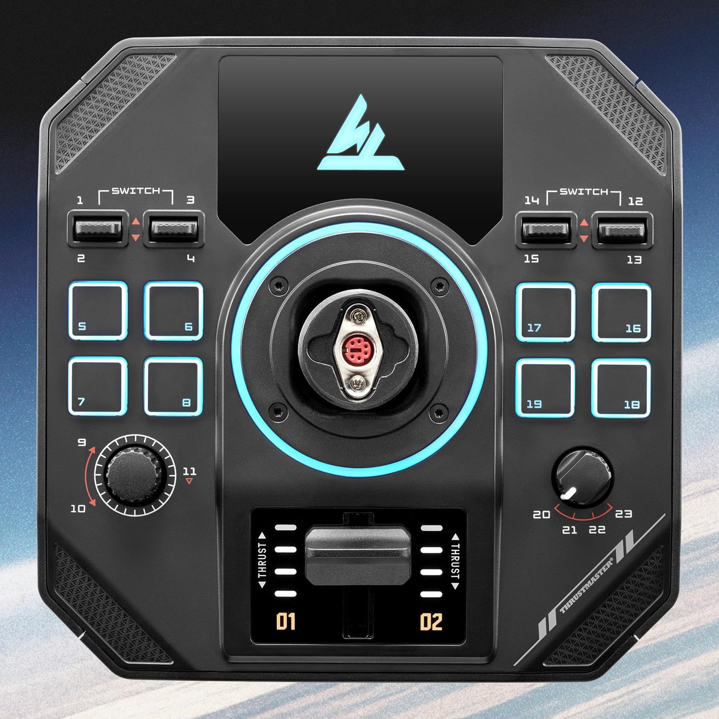 Thrustmaster Sol-R2 HOSAS Dual Space Combat Flight Joystick Set - PC | 88 programable actions buttons, 2 detachable grips, 2 throttles, zero drift, interchangeable rests, backlit sci-fi design