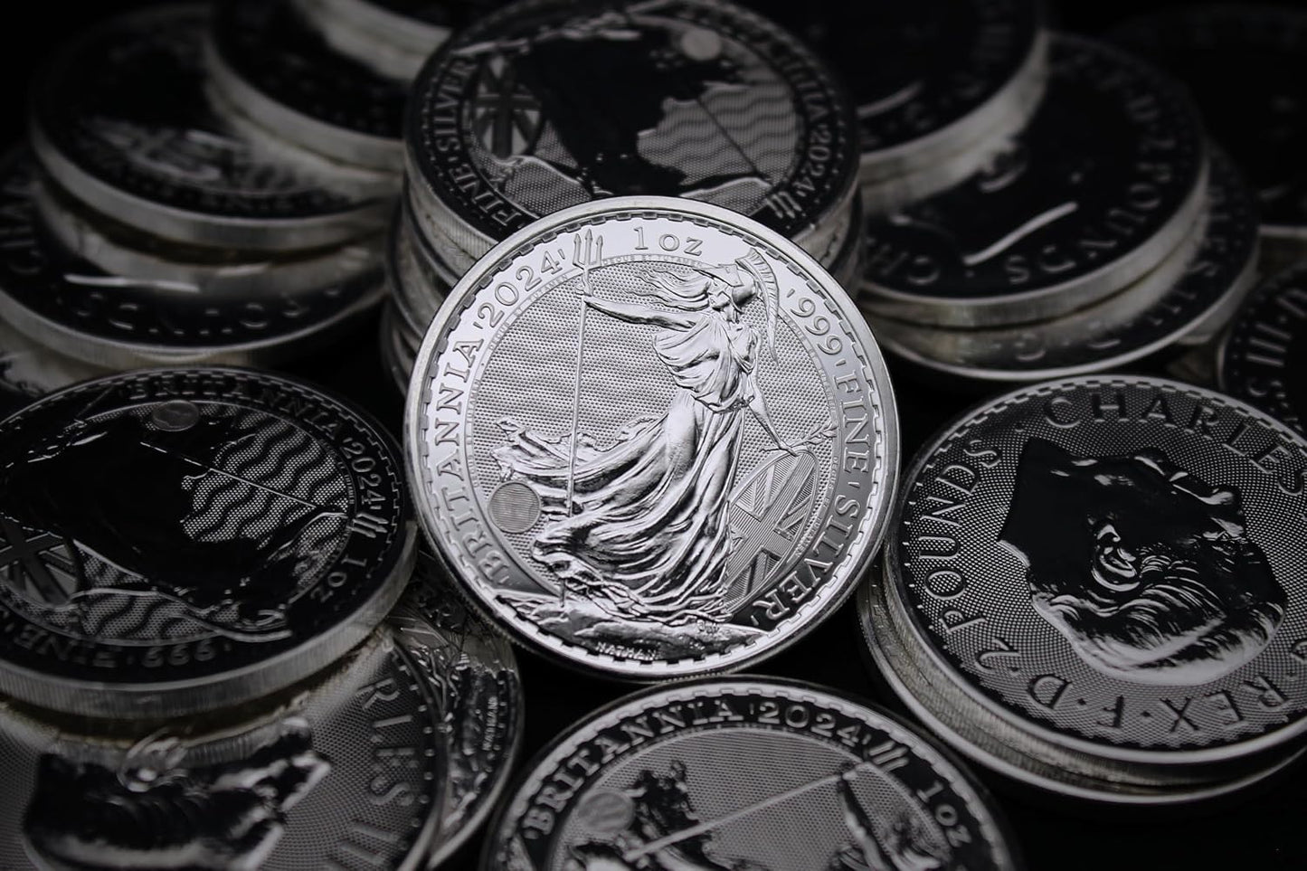 1997 - Present (Random Year) GB 1 oz Silver Britannia Coin Brilliant Uncirculated with Certificate of Authenticity £2 GBP Seller BU