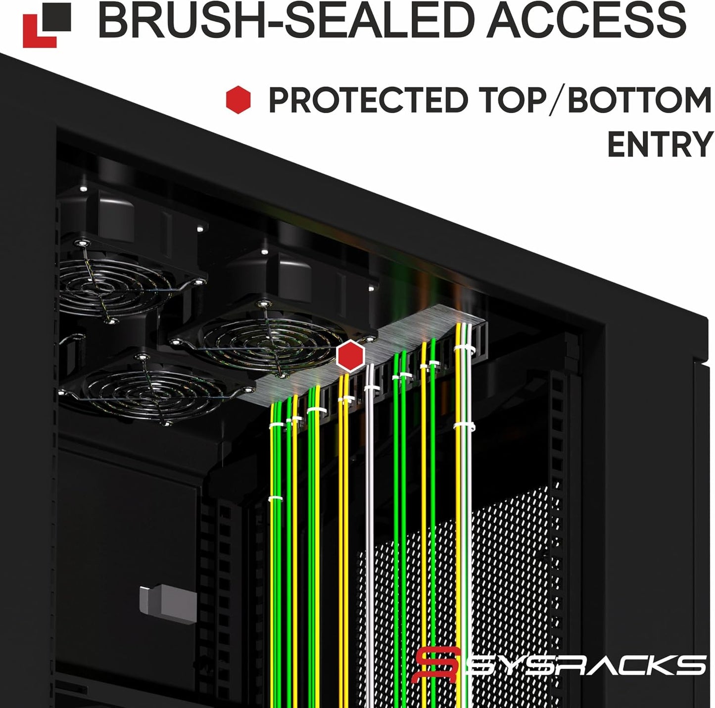 37U Server Rack Cabinet – 19" Floor Standing Rack Enclosure, 32" Deep IT Infrastructure Rack with Cooling Fans, Thermostat LCD, PDU, Shelf & Casters