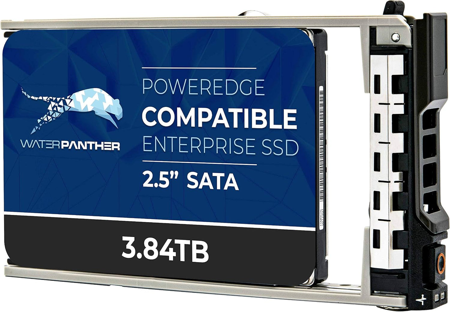 Water Panther 3.84TB SAS 12Gbps 2.5-Inch x 15mm Enterprise SSD in 13G Tray Compatible with Dell PowerEdge Servers 0N85XX 0XCRDV R430 R730 R220 R210 R820 R510 (Renewed)