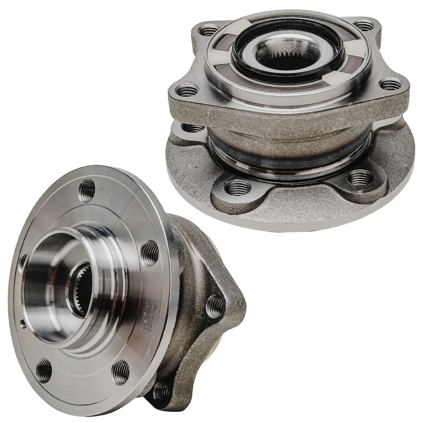 Detroit Axle - Pair 2WD Front Wheel Bearing Hub Assembly for 99-06 Chevy Silverado Sierra 1500, 00-06 Suburban 1500 Tahoe Yukon GMC Yukon XL 1500, 02-06 Cadillac Escalade 6 Lugs [with ABS]