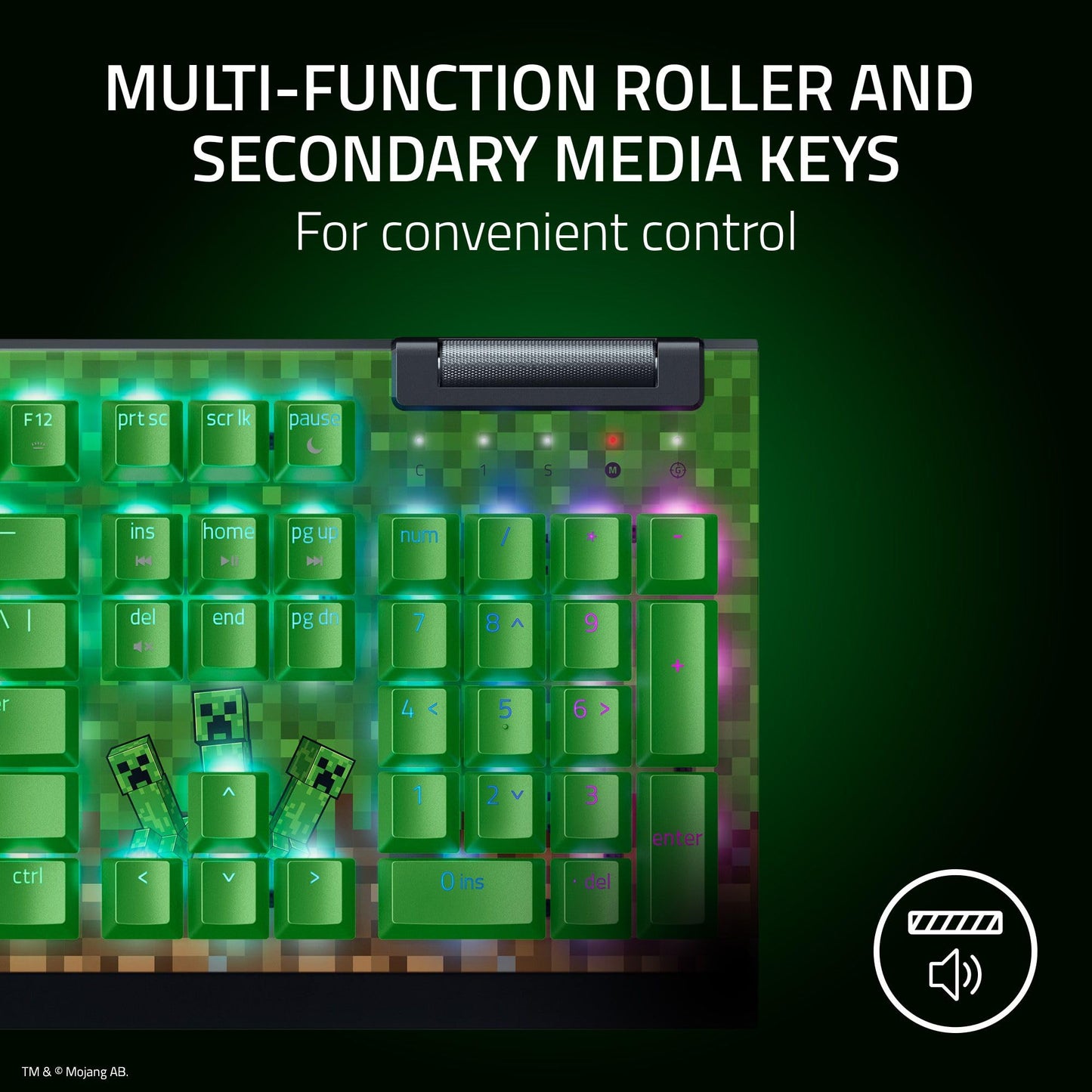 Razer BlackWidow V4 X Mechanical Gaming Keyboard: Yellow Switches Linear & Silent - 6 Macro Keys - Chroma RGB - Doubleshot ABS Keycaps - Roller & Media Keys - Snap Tap