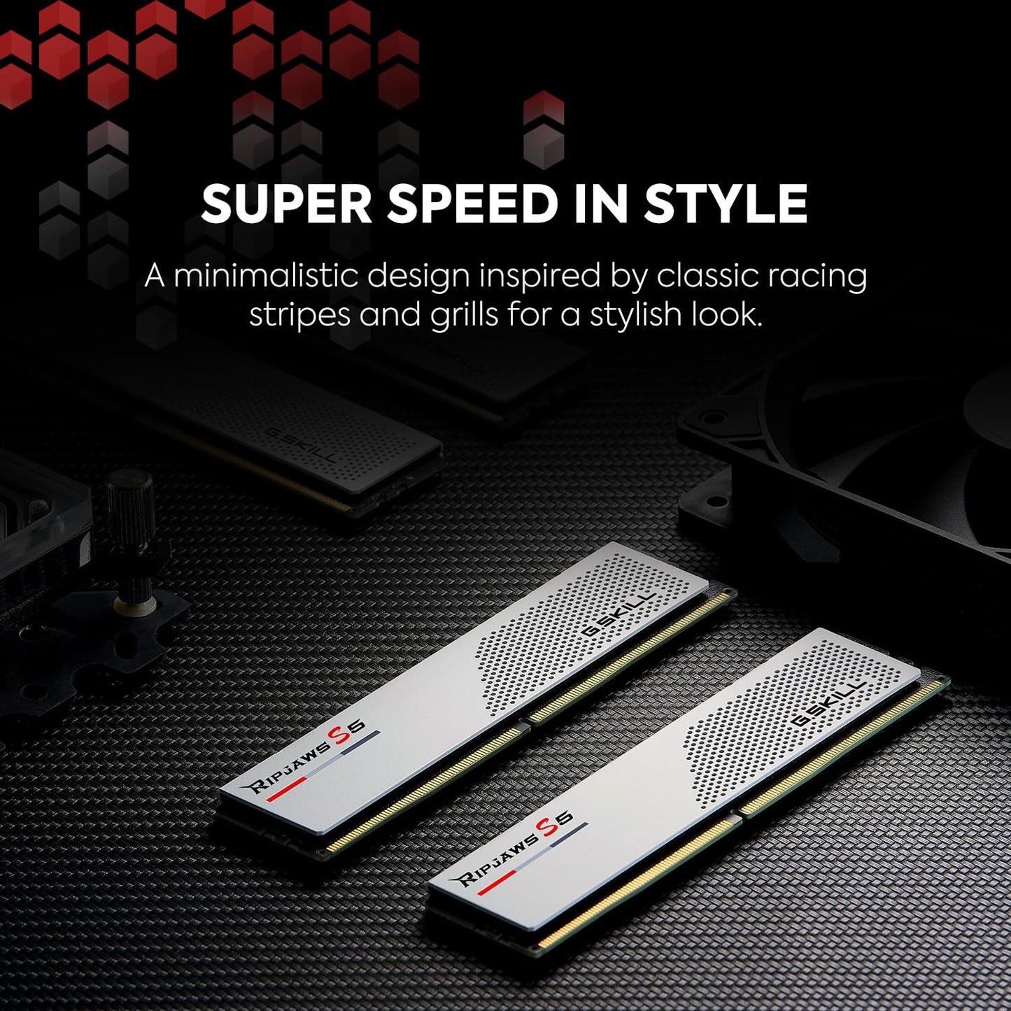 G.SKILL Ripjaws S5 Series DDR5 RAM (Intel XMP 3.0 & AMD Expo) 32GB (2x16GB) 6000MT/s CL36-36-36-96 1.35V Desktop Computer Memory U-DIMM - Matte Black (F5-6000J3636F16GX2-RS5K)