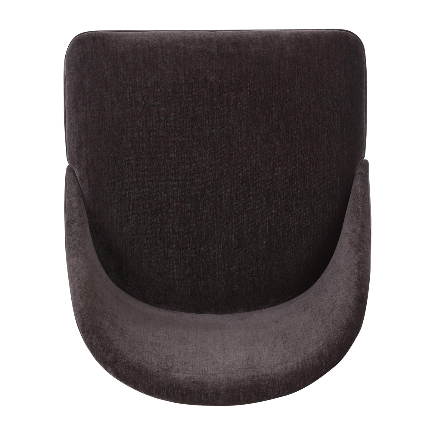 Poly & BARK Bolus Dining Chair – Ganache Brown Upholstered Accent Chair with Wood Legs – Refined Silhouette for Dining Room, Kitchen or Breakfast Nook – Arrives Fully Assembled