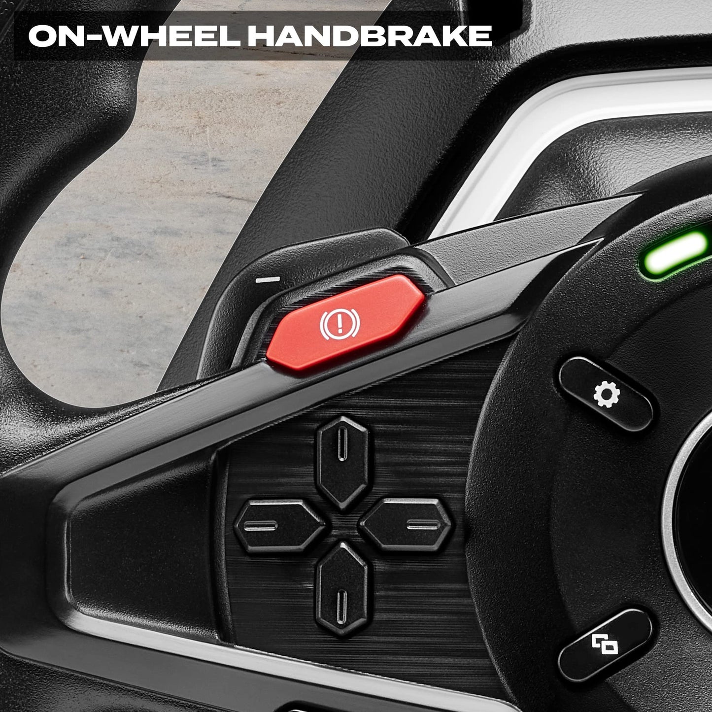 Thrustmaster T128 P Force Feedback Racing Wheel & Pedal Set - PS5 & PC | Magnetic paddle shifters, 900-degree rotation, hybrid drive, quick-attach desk clamp, for sim driving, farming & truck games