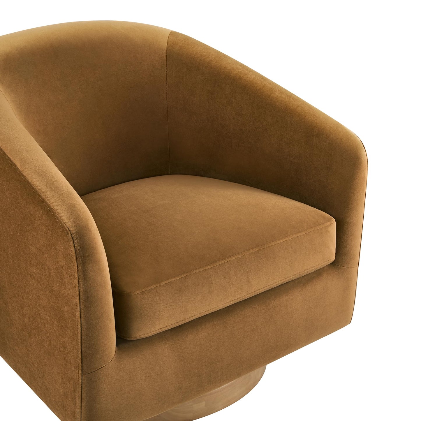CHITA Swivel Accent Chair Set of 2, Fully Assembled Fabric Barrel Armchair with FSC Certified Upholstered for Living Room, Bedroom and Office, Flax Beige