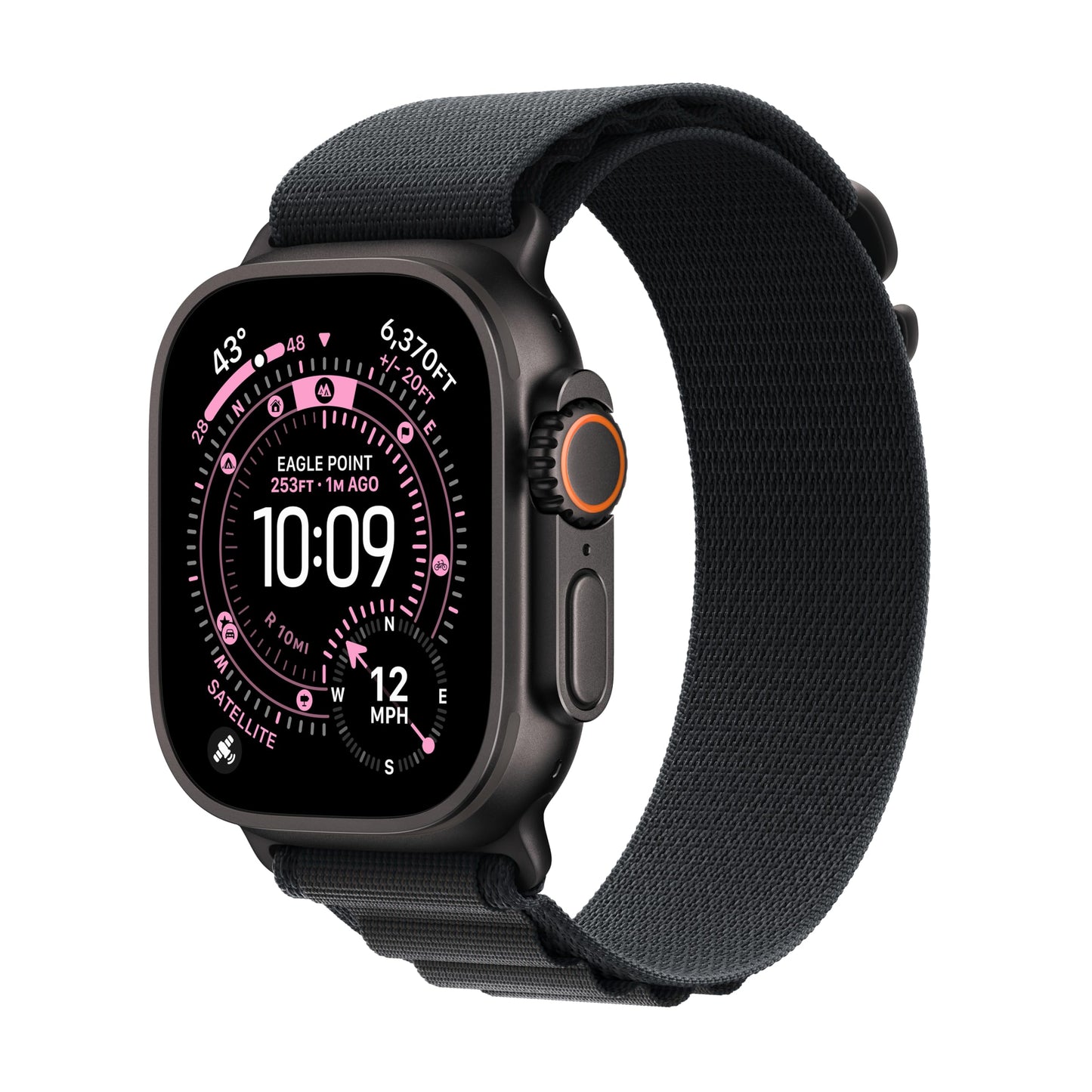 Apple Watch Ultra 3 [GPS + Cellular 49mm] Running & Multisport Smartwatch w/Rugged Titanium Case w/Black Ocean Band. Satellite Communications, Advanced Health & Fitness Tracking
